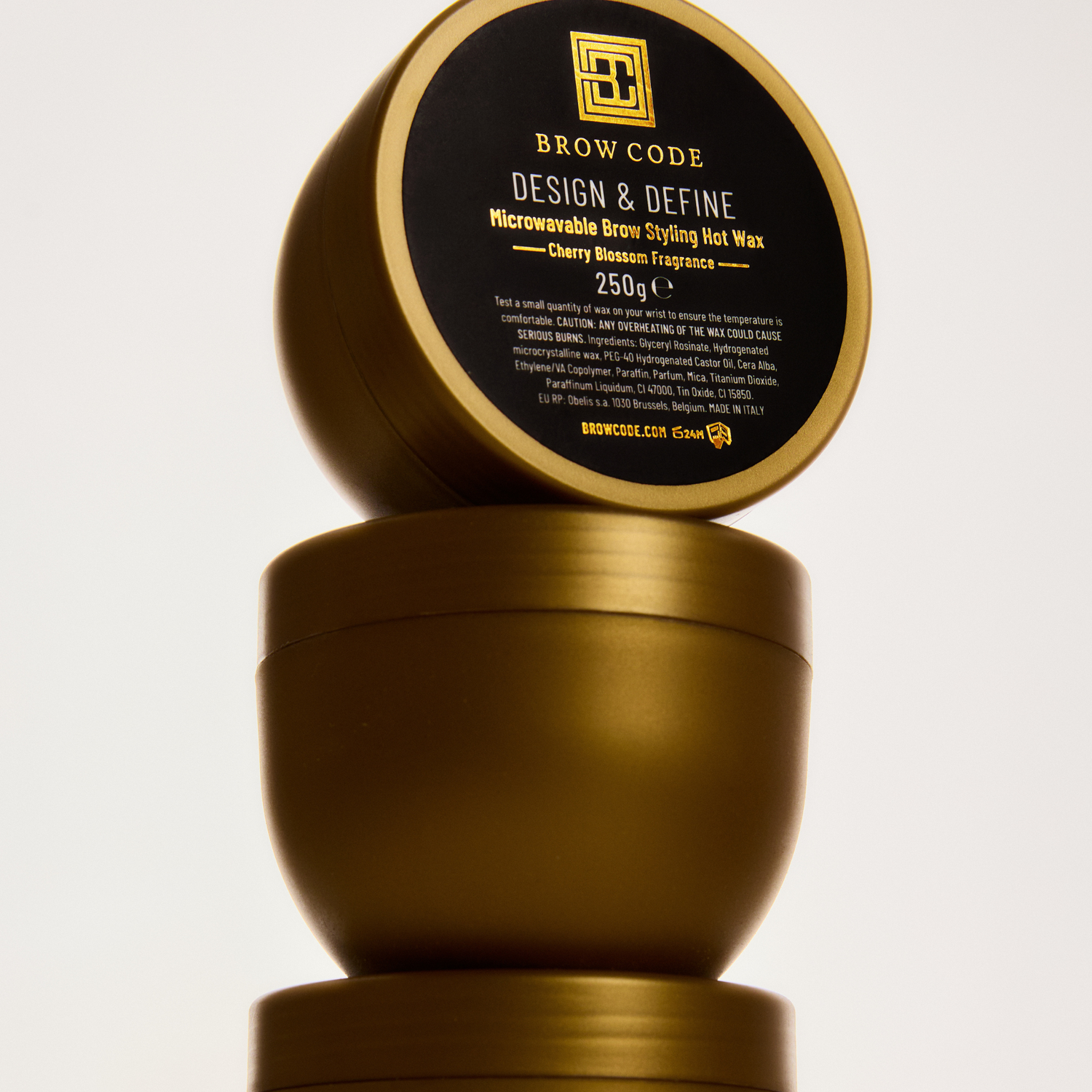 Microwavable Brow Styling Hot Wax 250g against a white background