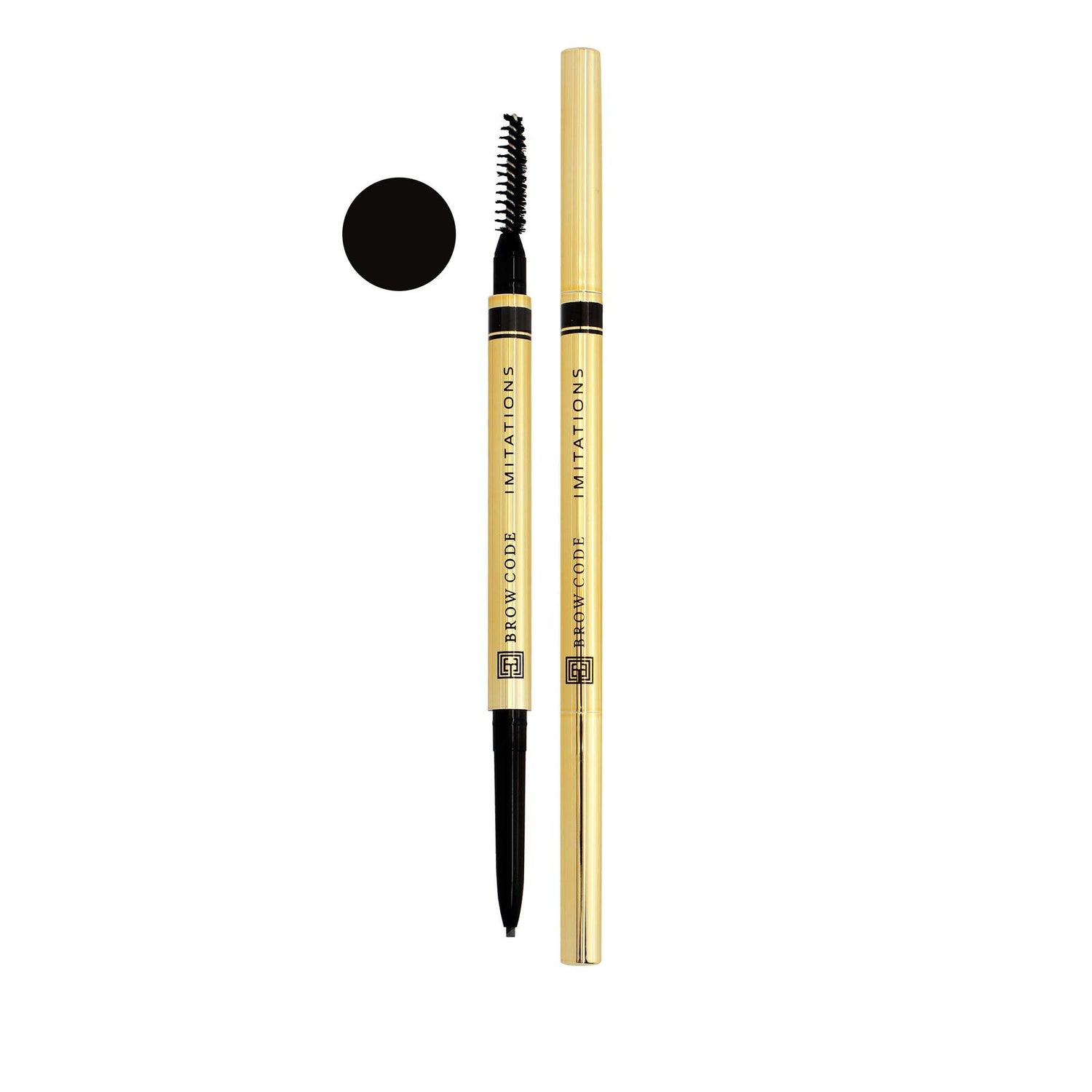 Imitations Micro Brow Pencil Color-Granite - Black on a whote background